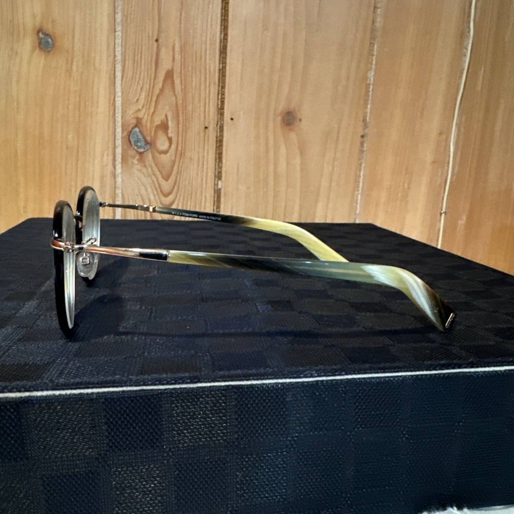 TOM FORD 5332 COL 005 SIZE 51/20/150. HORN TEMPLE BLACK METAL FRONT. - Picture 3 of 8